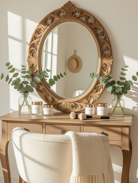 rustic charm in mirrors