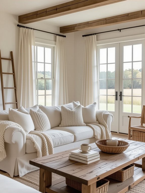 rustic decor for warmth