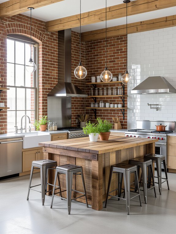 rustic industrial kitchen charm