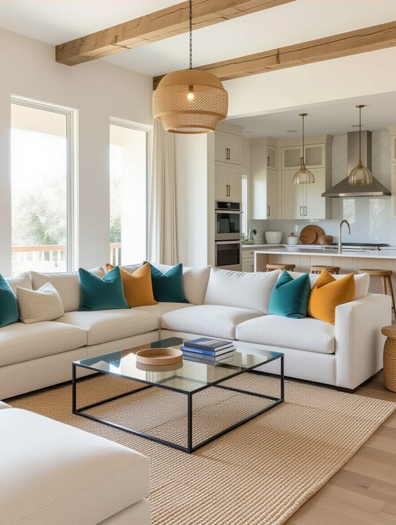 seamless space for entertaining