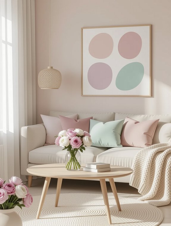 serene soft pastel retreat