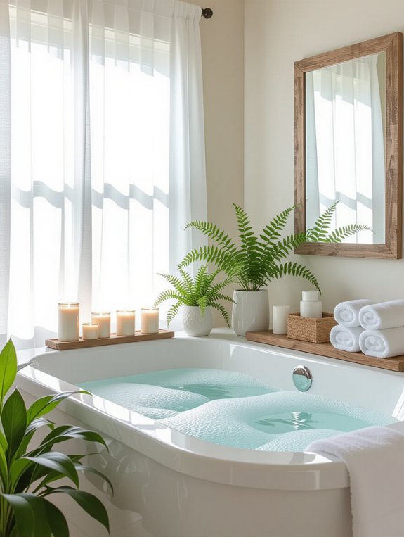 serene spa like bathroom retreat