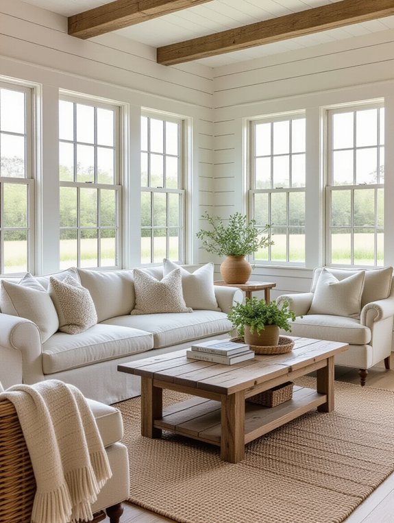 shiplap adds warmth and texture