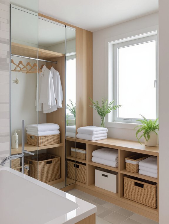 smart bathroom wall storage