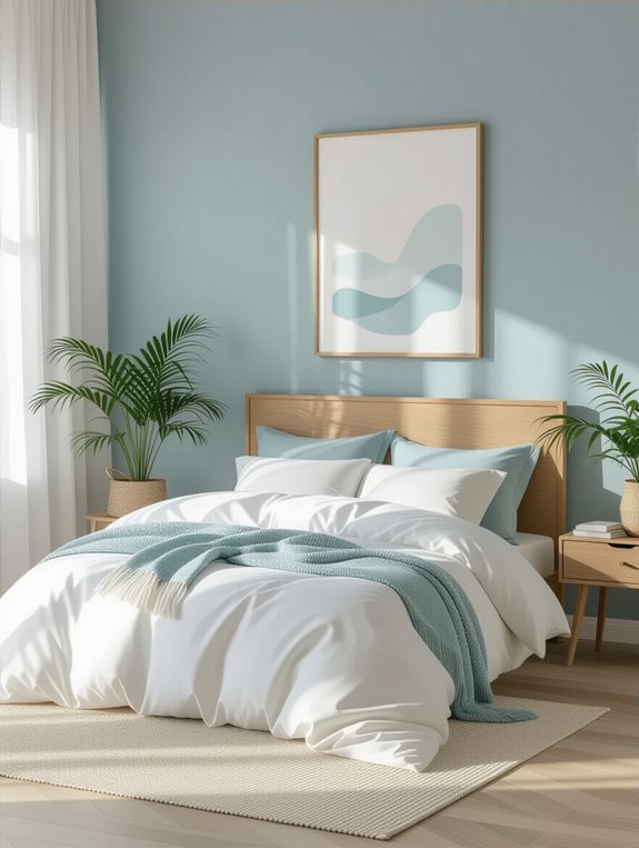 soothing color palette selection