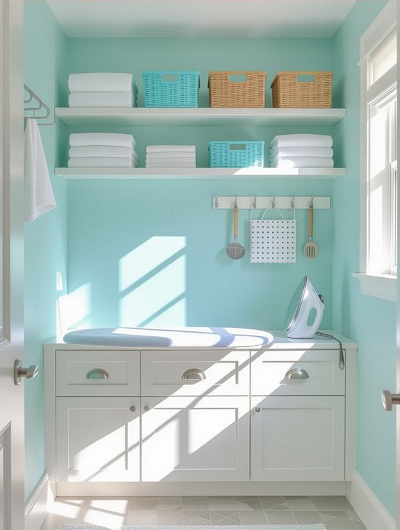 space saving ironing solution