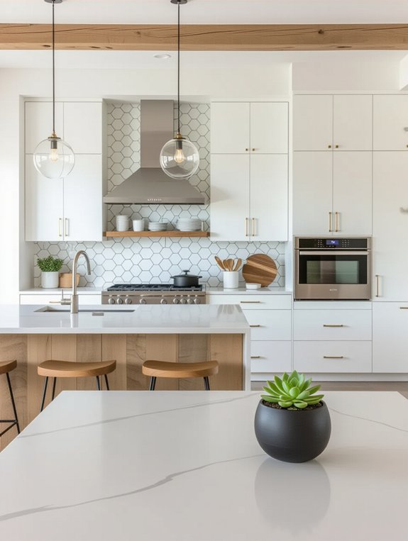 streamlined sophisticated chic kitchen