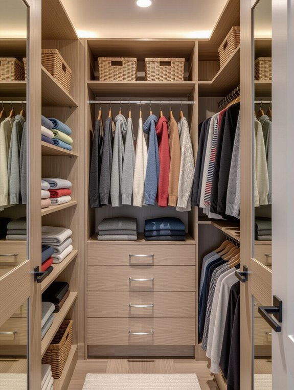 stylish built in closet solutions