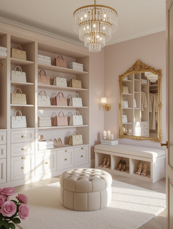 stylish closet dressing room