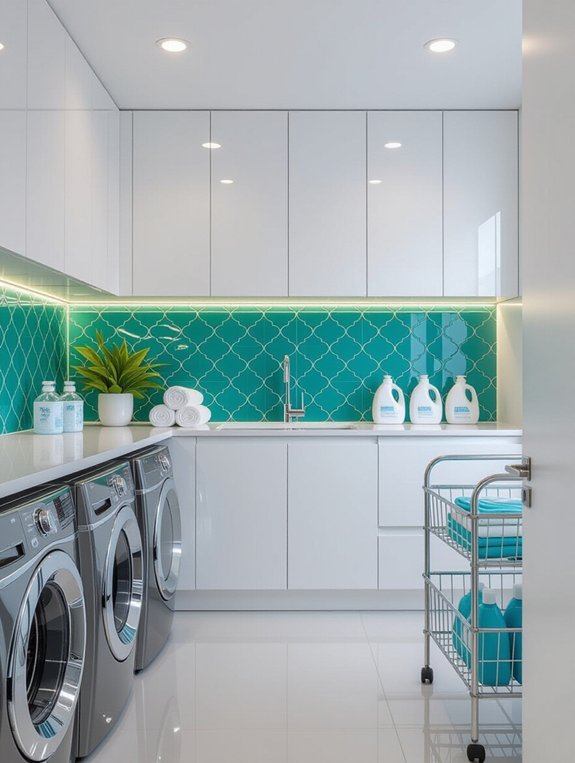 stylish laundry room backsplashes
