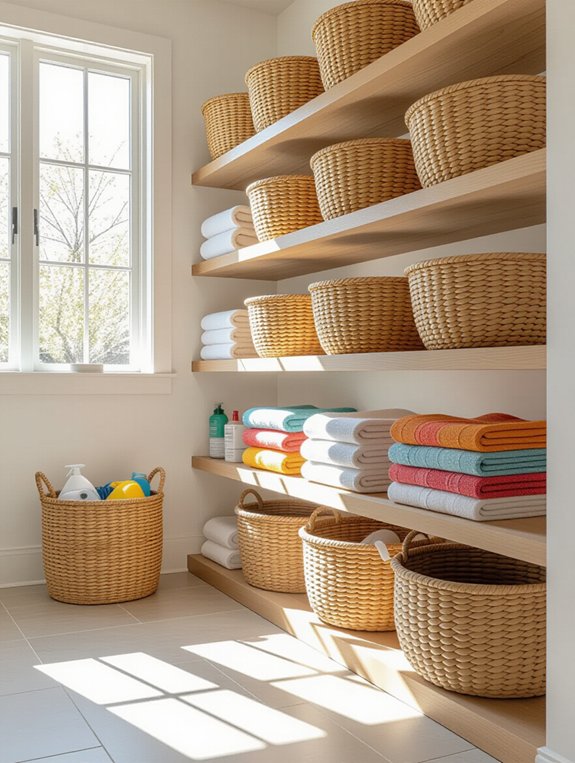 stylish storage with baskets