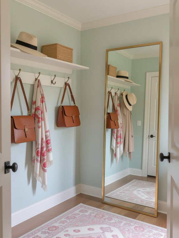 stylish wall mounted accessory display