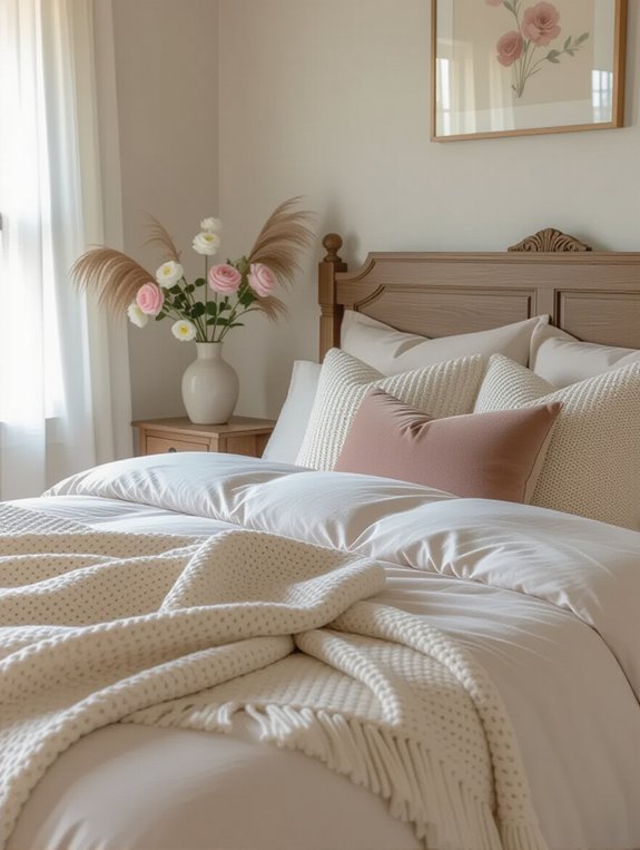 textured throws enhance coziness