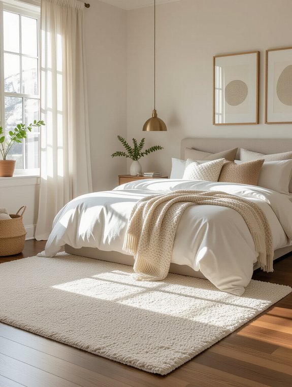 transform bedroom with area rug