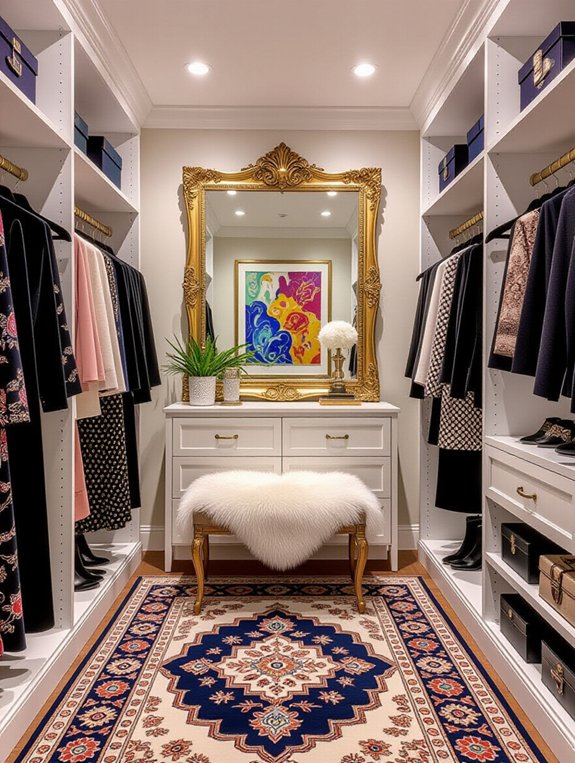 transform closet with artwork