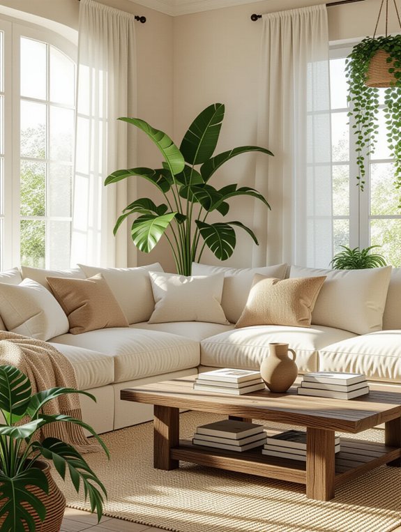 transform living room greenery