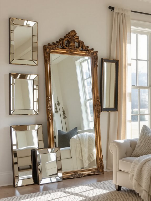 transform walls with mirrors