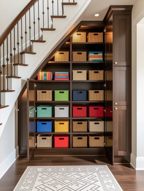 under stair closet transformation ideas