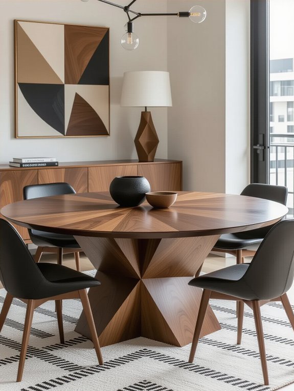unique geometric table designs
