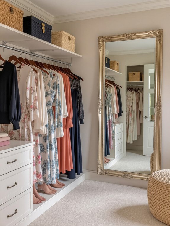 variety enhances closet style
