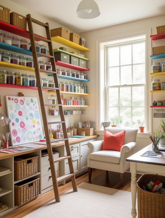 vertical storage enhances organization