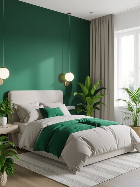 vibrant accent wall transformation
