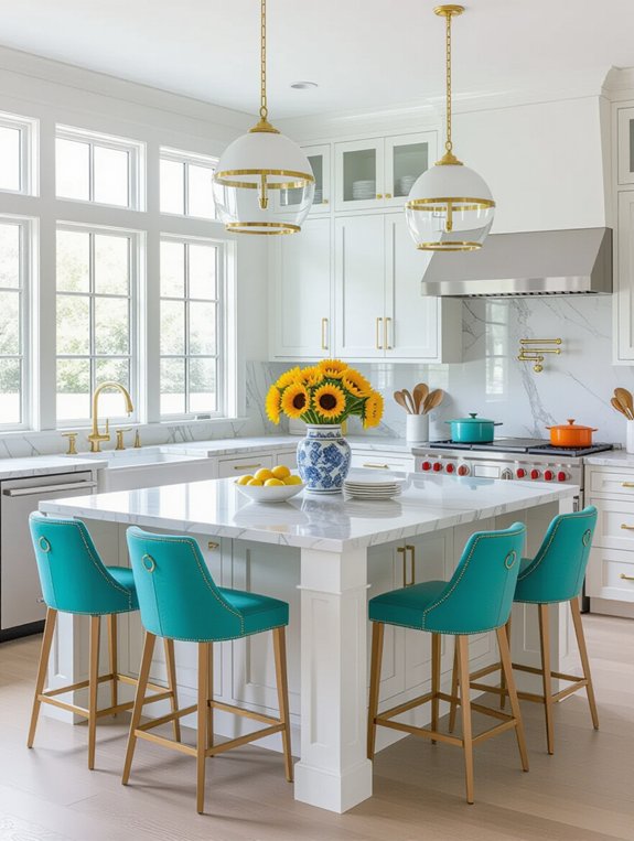 vibrant kitchen accessories enhance