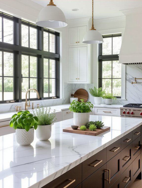 vibrant kitchen greenery ideas