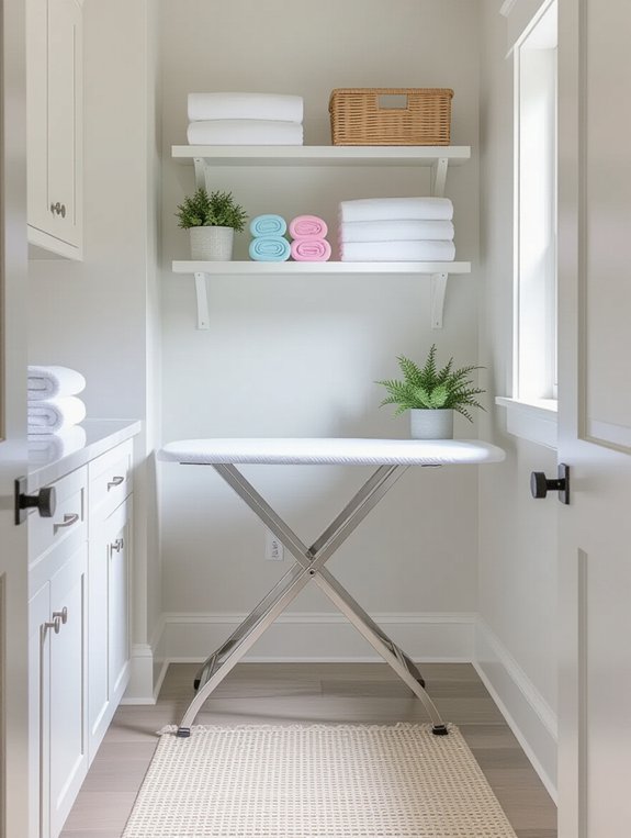 wall mounted ironing board installation