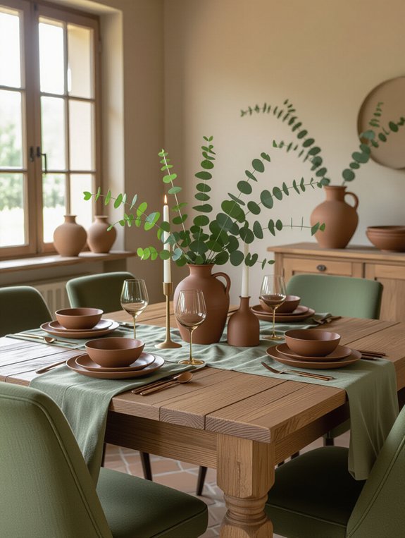 warm inviting earthy tones