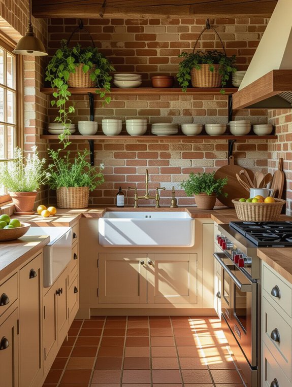 warm inviting kitchen atmosphere
