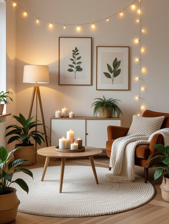 warm lighting enhances ambiance