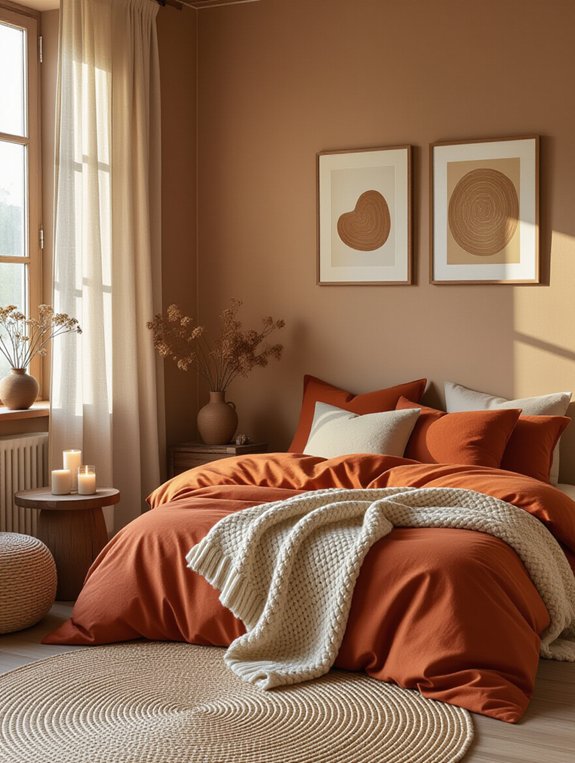 warm soothing bedroom colors