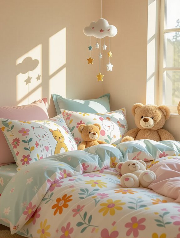 whimsical cartoon bedding themes
