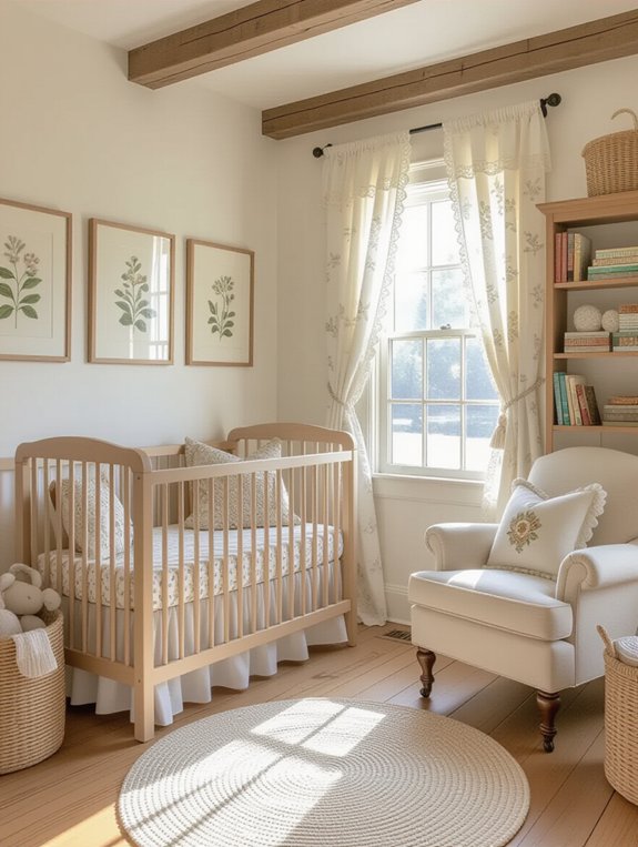wooden accents enhance coziness