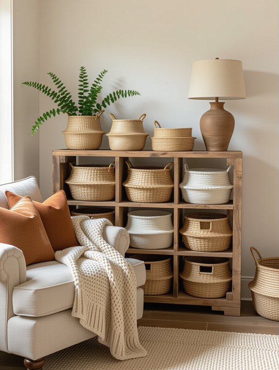 woven baskets for storage